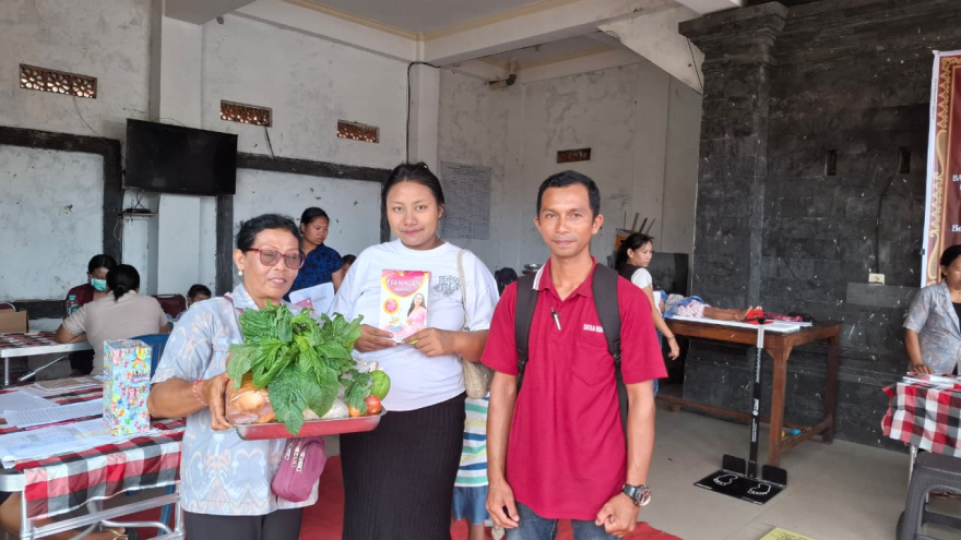 Posyandu Siklus Hidup 6 SPM Kenanga III di Balai Banjar Dinas Kuwum Anyar, Desa Kuwum, Kecamatan Marga, Kabupaten Tabanan