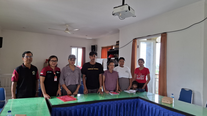 Pelaksanaan Kelas Ibu Hamil bertempat di Kantor Desa Kuwum, Kecamatan Marga, Kabupaten Tabanan