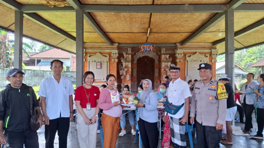 Posyandu Siklus Hidup 6 SPM Kenanga IV di Balai Banjar Dinas Kuwum Ancak, Desa Kuwum, Kecamatan Marga, Kabupaten Tabanan dan Kunjungan dari Dinas   Monitoring Kegiatan 