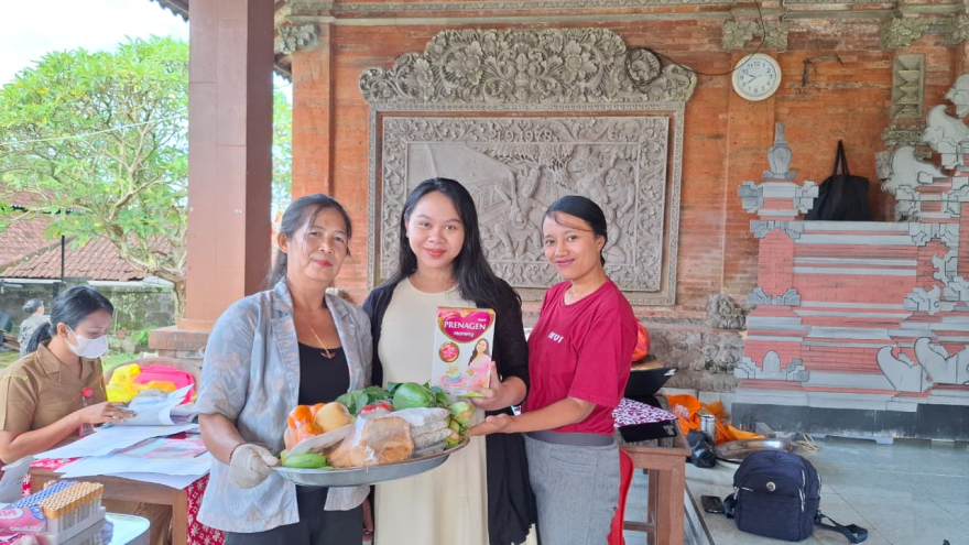 Posyandu Siklus Hidup 6 SPM Kenanga I di Balai Banjar Dinas Kuwum Tegallinggah, Desa Kuwum, Kecamatan Marga, Kabupaten Tabanan